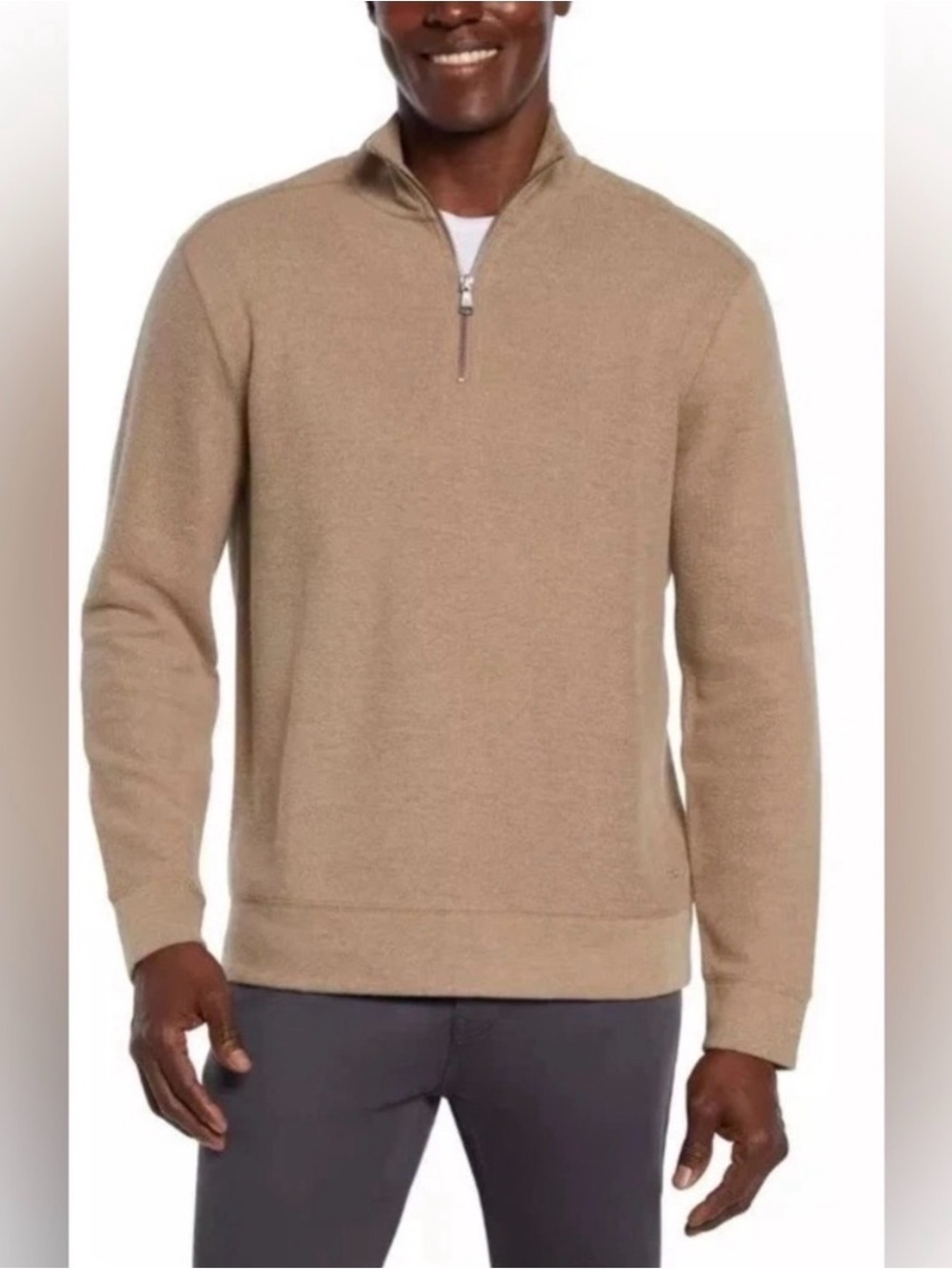 Banana Republic Sweater Mens Large 100% Merino Wool 1/4 Zip